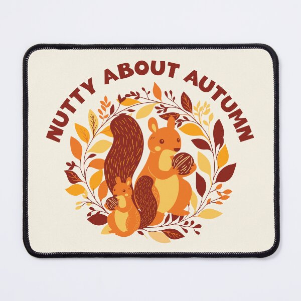 Item preview, Nutty About Autumn | Cute Squirrel Fall Leaves Woodland Design designed and sold by Sachie's Studio.