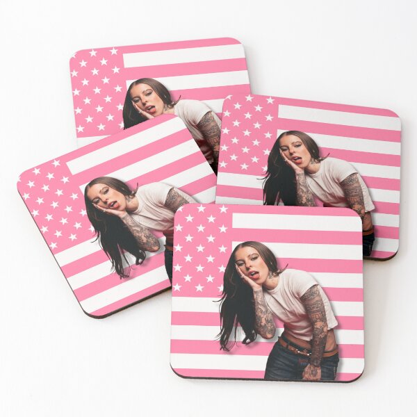 Item preview, Young Miko Pink American Flag designed and sold by moonna designs.