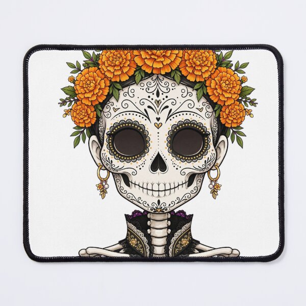 Item preview, La Catrina Sugar Skull Queen - Dia de los Muertos Day of the Dead designed and sold by Yellowriversss.
