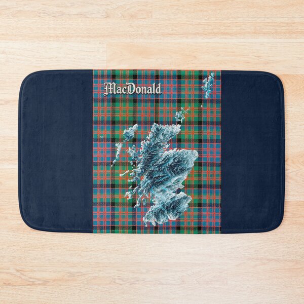 Item preview, Scotland Map and Clan MacDonald Tartan designed and sold by davidelder.