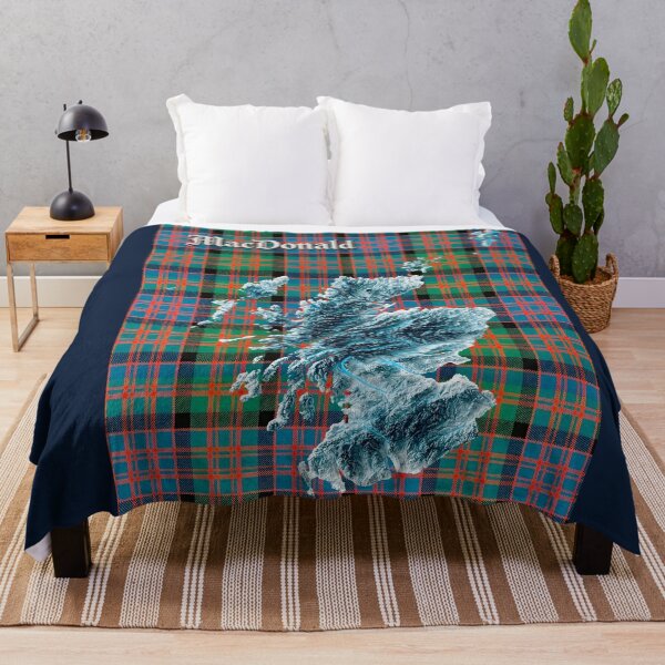 Item preview, Scotland Map and Clan MacDonald Tartan designed and sold by davidelder.