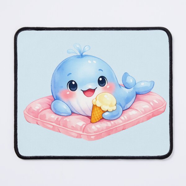 Item preview, Kawaii Whale on Pool Float designed and sold by DariaCraft.
