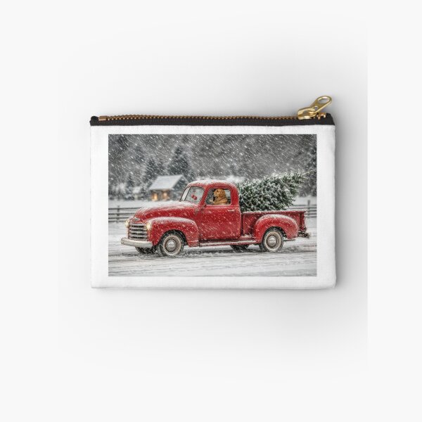 Item preview, Christmas Truck with a Golden Retriever designed and sold by Maria Dryfhout.