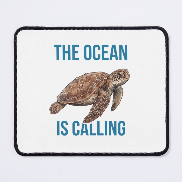 Item preview, The Ocean Is Calling Sea Turtle designed and sold by WearTheVibe Store.