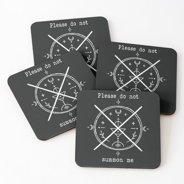 Item preview, Please Do Not Summon Me – Funny Witchy Occult Summoning Circle Design designed and sold by witchlingart.