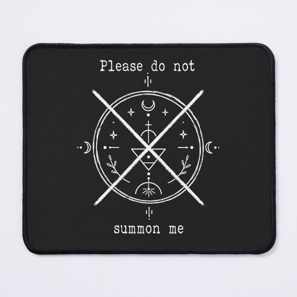 Item preview, Please Do Not Summon Me – Funny Witchy Occult Summoning Circle Design designed and sold by witchlingart.