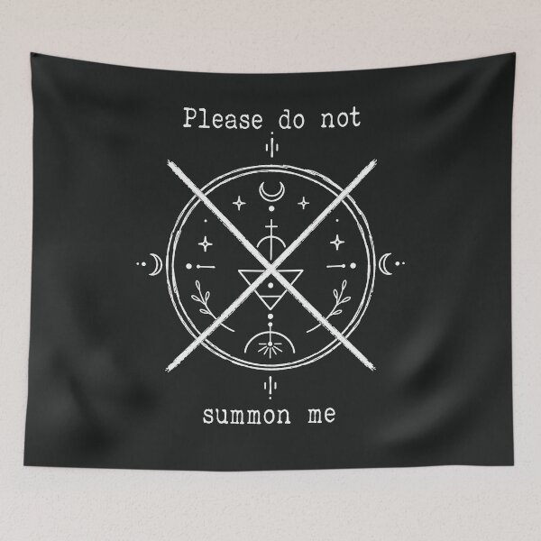 Item preview, Please Do Not Summon Me – Funny Witchy Occult Summoning Circle Design designed and sold by witchlingart.