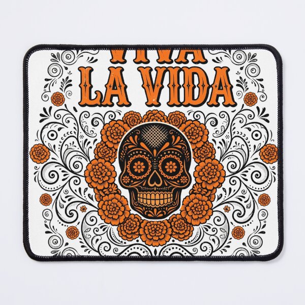 Item preview, Viva La Vida Sugar Skull Dia de los Muertos Marigold Wreath designed and sold by Yellowriversss.