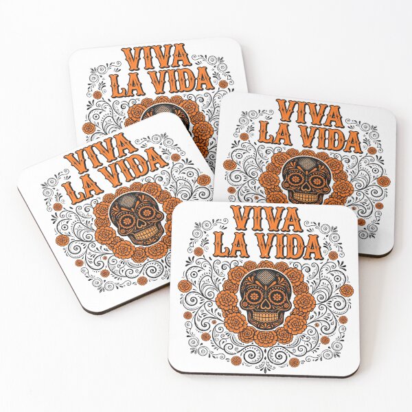 Item preview, Viva La Vida Sugar Skull Dia de los Muertos Marigold Wreath designed and sold by Yellowriversss.