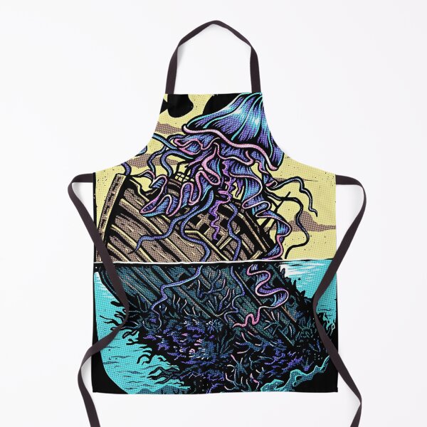 Item preview, Jellyfish Shipwreck Illustration Ocean Fantasy Vintage Artwork designed and sold by marzanadosin.