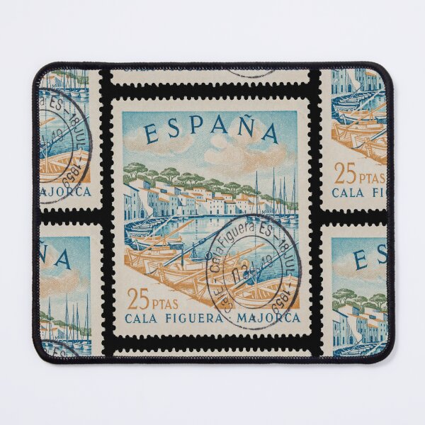 Item preview, Cala Figuera Majorca Fishing Harbor Inlet Stamp Sticker designed and sold by stickercuffs.