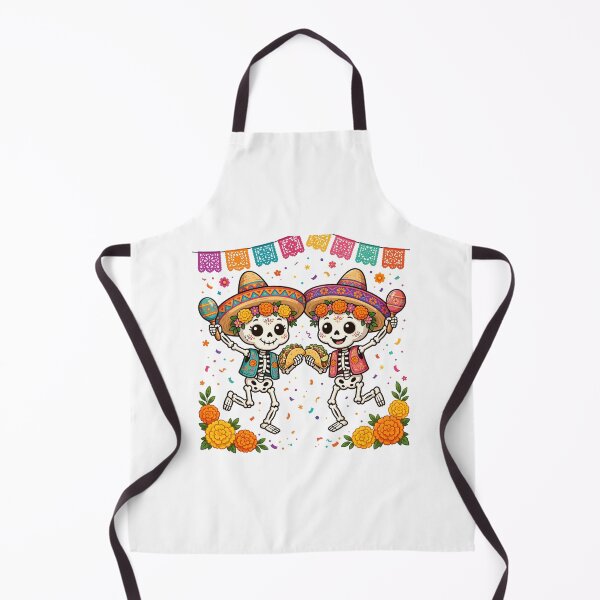 Item preview, Cute Dancing Skeletons Taco Fiesta Dia de los Muertos Party designed and sold by Yellowriversss.