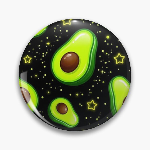 Item preview, Cute Avocado and Glowing Stars Seamless Pattern - Cosmic Fruit Vector Art2 designed and sold by GrimNest.