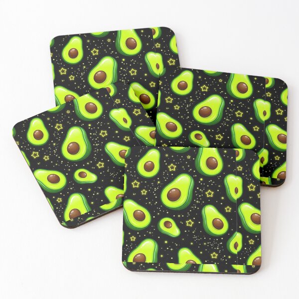 Item preview, Cute Avocado and Glowing Stars Seamless Pattern - Cosmic Fruit Vector Art2 designed and sold by GrimNest.