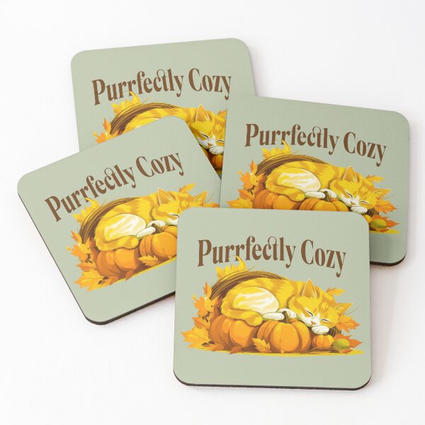Item preview, Purrfectly Cozy | Sleeping Cat on Pumpkins Cute Autumn Design designed and sold by Sachie's Studio.
