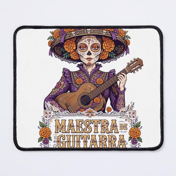 Item preview, Maestra De Guitarra Mexico Guitar Teacher Day of the Dead Catrina designed and sold by Yellowriversss.