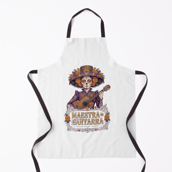 Item preview, Maestra De Guitarra Mexico Guitar Teacher Day of the Dead Catrina designed and sold by Yellowriversss.