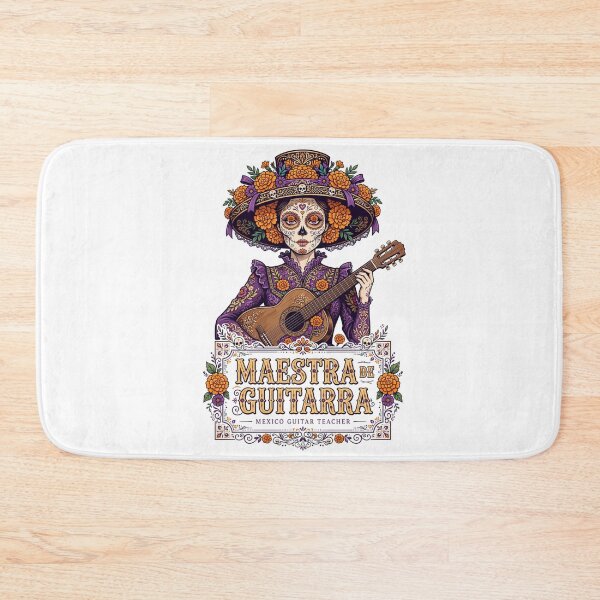 Item preview, Maestra De Guitarra Mexico Guitar Teacher Day of the Dead Catrina designed and sold by Yellowriversss.