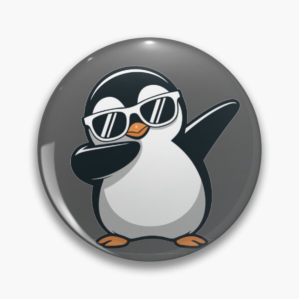 Item preview, Cool Dabbing Penguin Funny Cartoon Animal Design Emote designed and sold by A to Z.