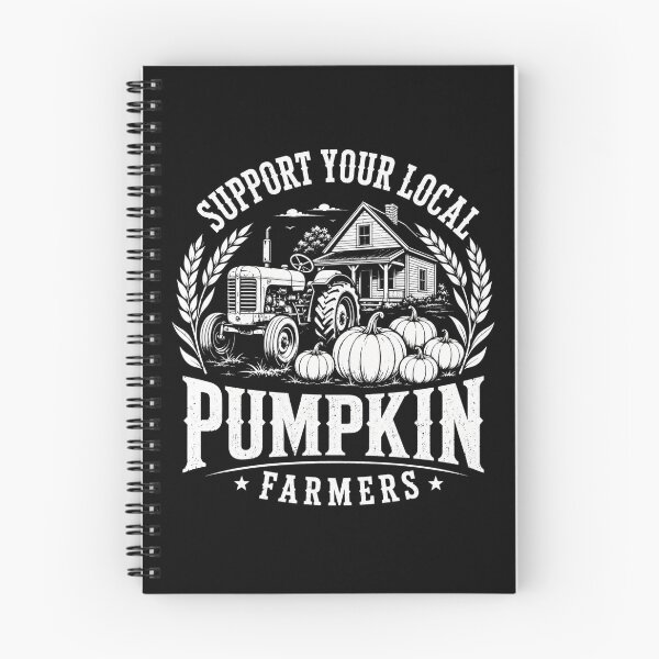 Item preview, Support Your Local Pumpkin Farmers Vintage Halloween Fall T-Shirt | Retro Autumn Pumpkin Patch Graphic Gift designed and sold by Trendably.