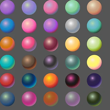 Artwork thumbnail, Colorful, shiny sphere pattern by pixieMoonTenika