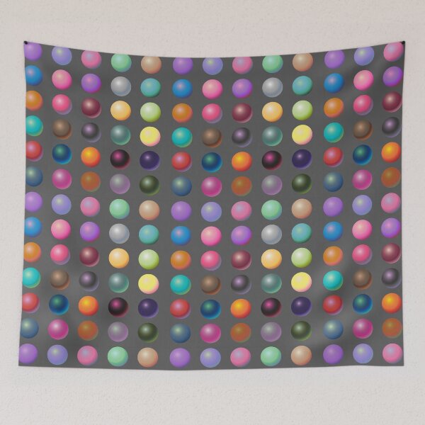 Item preview, Colorful, shiny sphere pattern designed and sold by pixieMoonTenika.