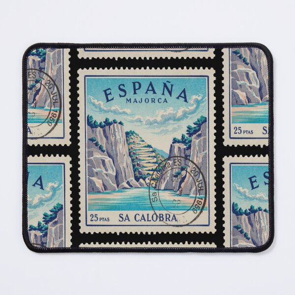 Item preview, Sa Calobra Majorca Canyon Serpentine Road Stamp Sticker designed and sold by stickercuffs.