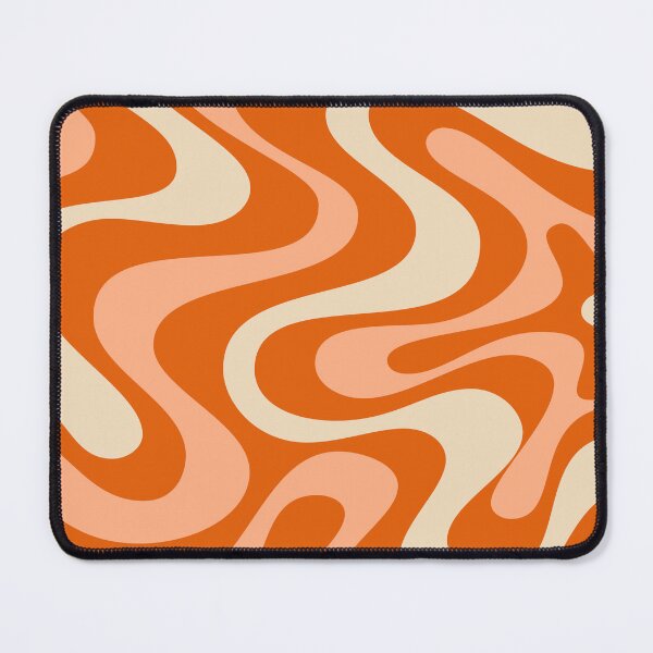 Item preview, Liquid Swirl Retro Abstract in oranges tones, Cream, and White designed and sold by Differenceee.