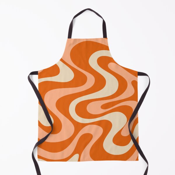 Item preview, Liquid Swirl Retro Abstract in oranges tones, Cream, and White designed and sold by Differenceee.