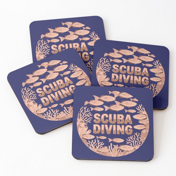 Item preview, Scuba Diving Coral Reef Marine Life Ocean Diver Vintage Graphic designed and sold by KiwiRider.