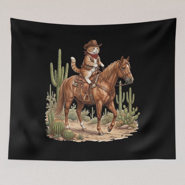 Item preview, Cat as a cowboy designed and sold by ReneMM.
