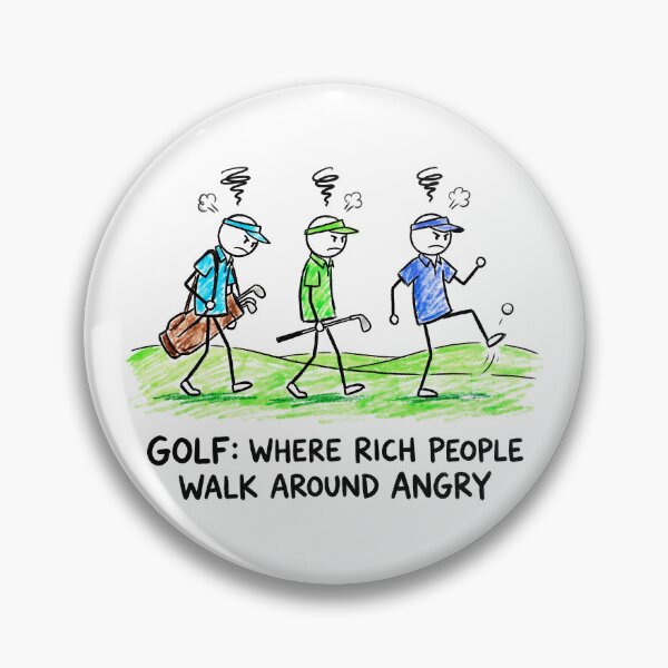 Item preview, Golf: Where Rich People Walk Around Angry designed and sold by ThreadRiotTees.