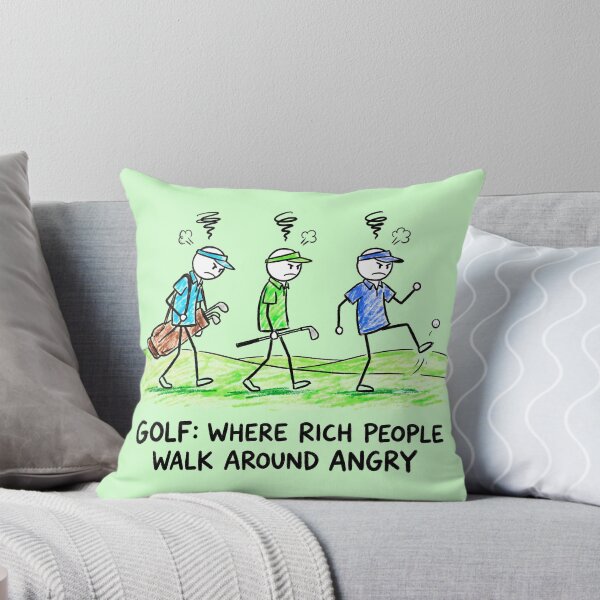 Item preview, Golf: Where Rich People Walk Around Angry designed and sold by ThreadRiotTees.