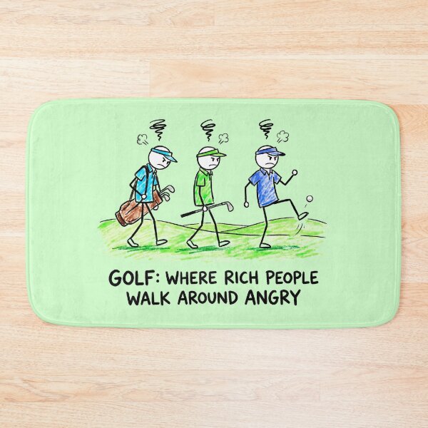 Item preview, Golf: Where Rich People Walk Around Angry designed and sold by ThreadRiotTees.