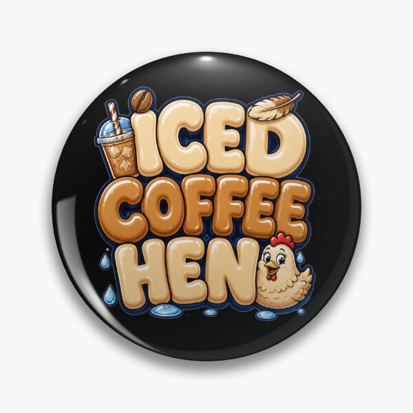 Item preview, Iced Coffee Hen Bubble Coffee Cup Typography Funny Coffee Quote Gift for Coffee Lovers designed and sold by Nightarel.