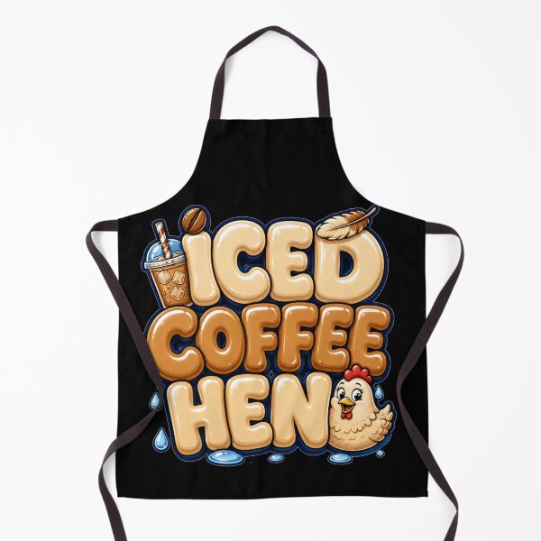 Item preview, Iced Coffee Hen Bubble Coffee Cup Typography Funny Coffee Quote Gift for Coffee Lovers designed and sold by Nightarel.