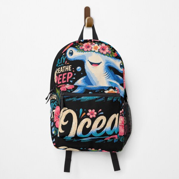 Item preview, Ocean Soul Cute Hammerhead Shark | Tropical Hawaiian Beach Summer Retro Typography designed and sold by BDLuck2021.