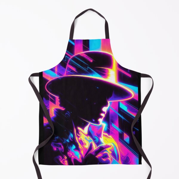 Item preview, Neon Retro Silhouette Glow MJ Portrait Art designed and sold by ExploreAura Studio.
