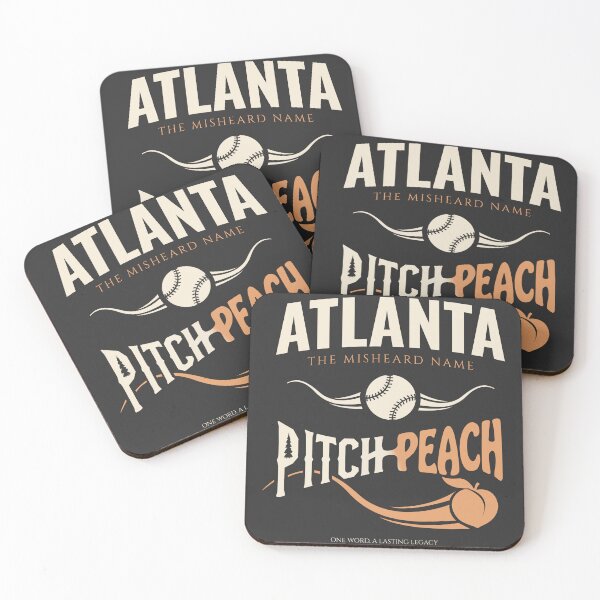 Item preview, Atlanta Pitch to Peach - Vintage Baseball Dark Edition designed and sold by MASMUS27.
