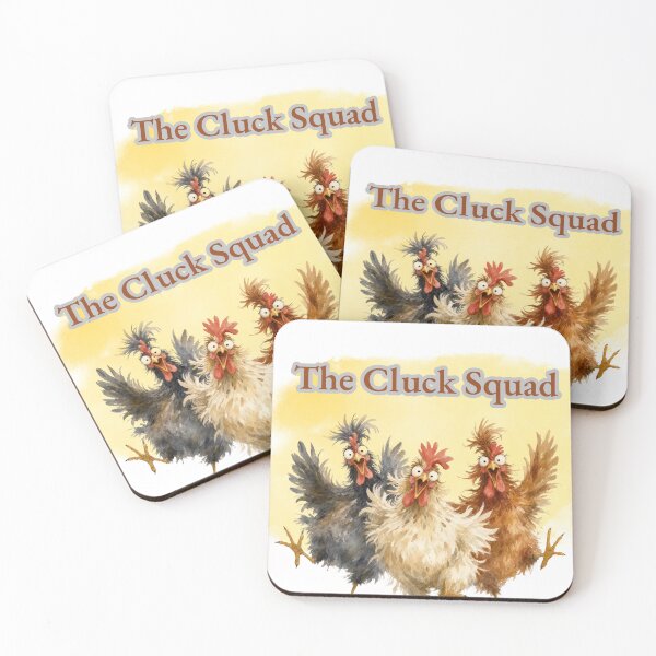 Item preview, The Cluck Squad Funny Chicken Design designed and sold by     Sela Art .