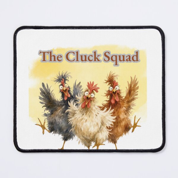 Item preview, The Cluck Squad Funny Chicken Design designed and sold by Sela Art .