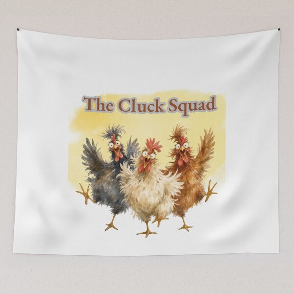 Item preview, The Cluck Squad Funny Chicken Design designed and sold by     Sela Art .