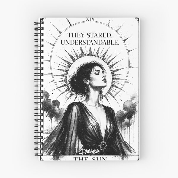 Item preview, The Sun Tarot Card They Stared Understandable Ink Fashion Art designed and sold by ferquirarte.