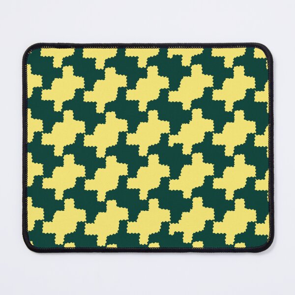 Item preview, Dark Green and Butter Crinkle Houndstooth designed and sold by STUDIO MORE Los Angeles.