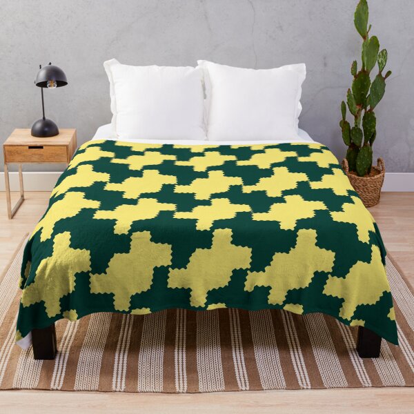 Item preview, Dark Green and Butter Crinkle Houndstooth designed and sold by STUDIO MORE Los Angeles.