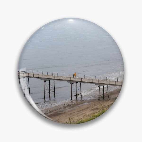 Item preview, High up view over Saltburn pier and beach designed and sold by yackers1.