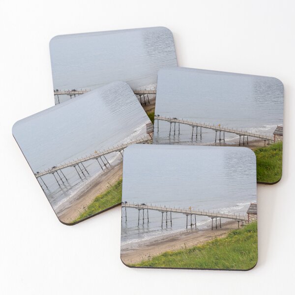 Item preview, High up view over Saltburn pier and beach designed and sold by yackers1.