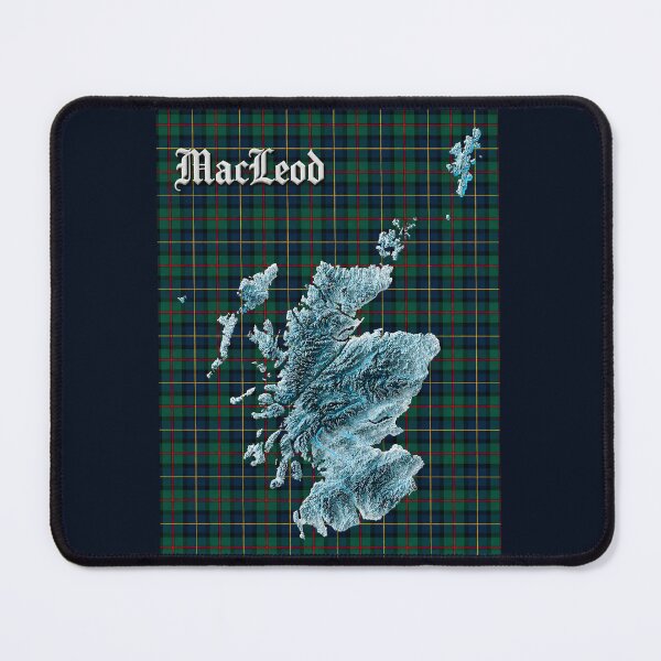 Item preview, Scotland Map and Clan MacLeod Tartan designed and sold by davidelder.