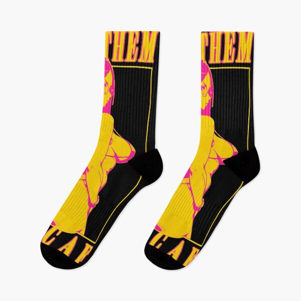 Item preview, I Like Them Thicc Nico #2 Wanted Parody Yellow-Pink Neon Vaporwave designed and sold by MikaseSan.