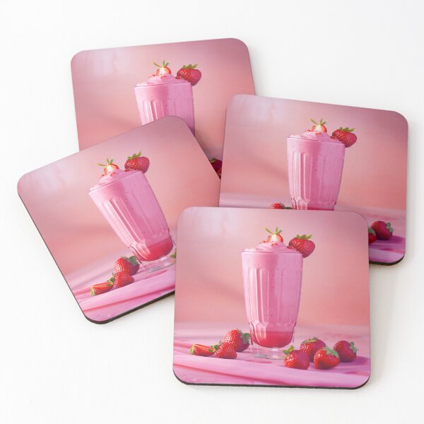 Item preview, Pink Summer Strawberry Smoothie with Fresh Fruits designed and sold by GraffiTimi.